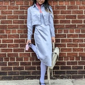 Aritzia Wilfred Little Cropped Jacket Lavish Lavender